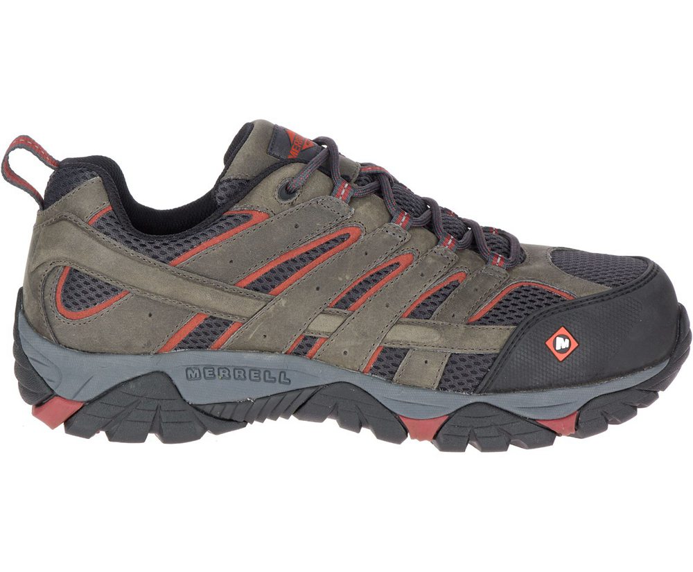 Buty Sportowe Merrell Męskie Brązowe - Moab Vertex Vent Comp Toe - 956413-TEH